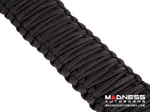 Jeep Wrangler JK Para cord A-Pillar Grab Handles - Black 